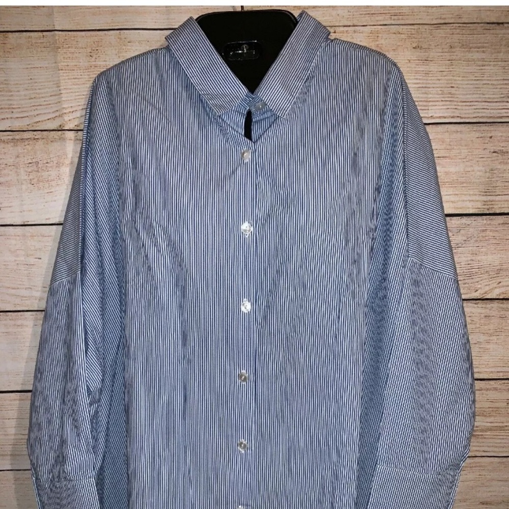 The Frock NYC 360 Striped Shirt Large TheFrockNYC